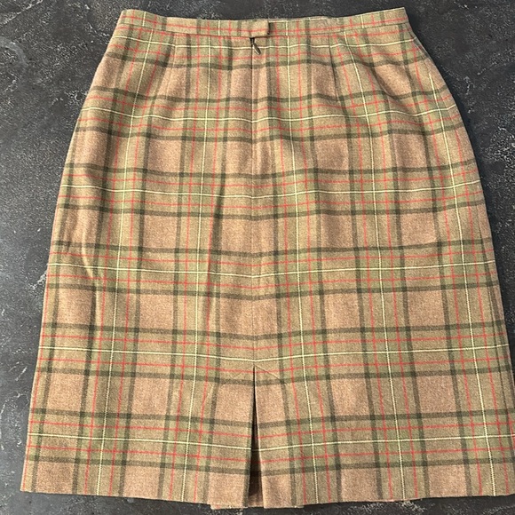 Vintage Lands' End Plaid Skirt size 12 - Picture 4 of 8